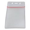 Sicurix Sicurix Sealable Cardholder, Vertical, 2 5/8 x 3 3/4, Clear, PK50 BAU47840